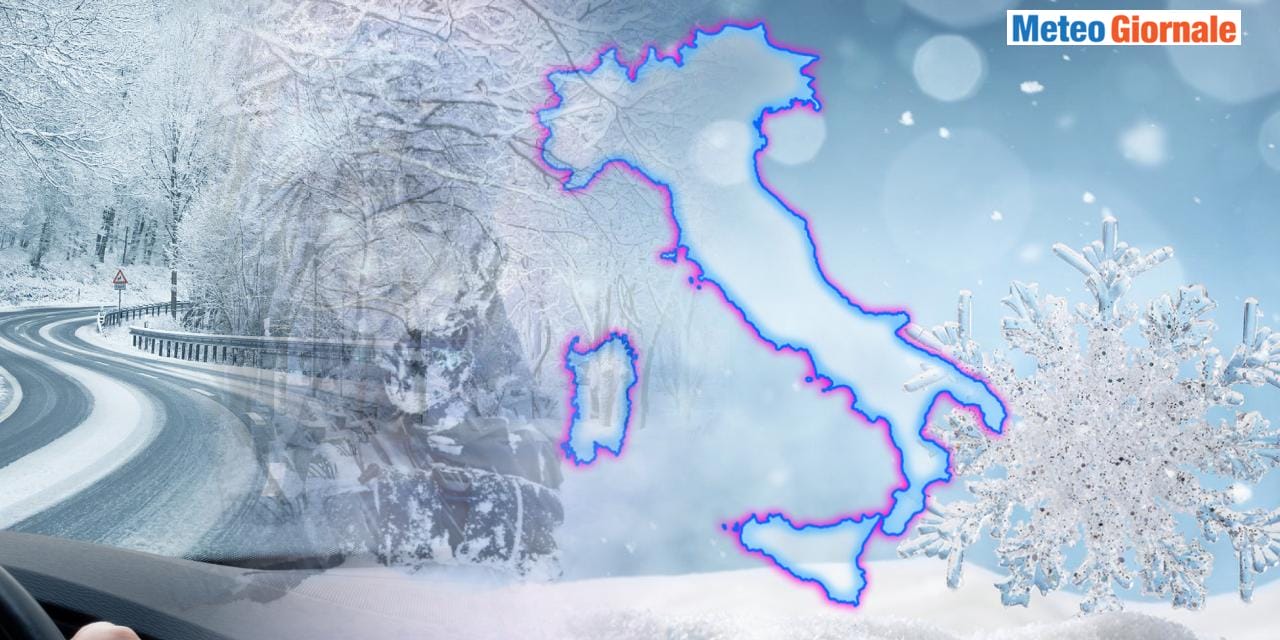 Meteo: neve in arrivo fino a bassa quota, attenzione alle sorprese