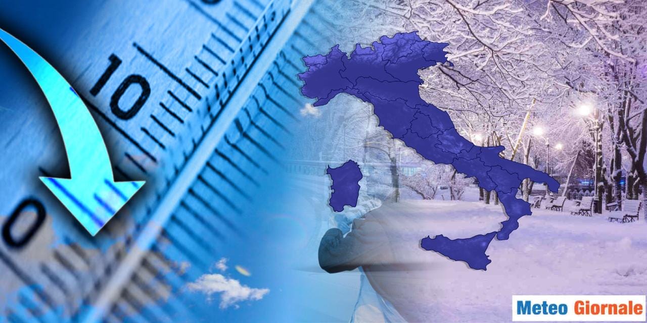 Meteo: brusco calo termico nel weekend ed arriverà altra neve