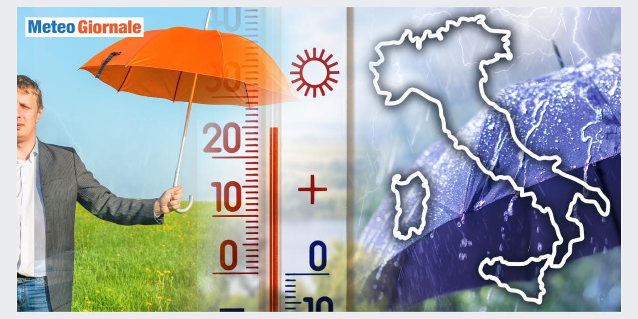 Meteo: ultime piogge e temporali, poi colpo di scena