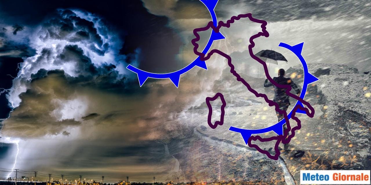 Meteo: raffica di perturbazioni verso l’Italia, dov’è finito l’anticiclone?