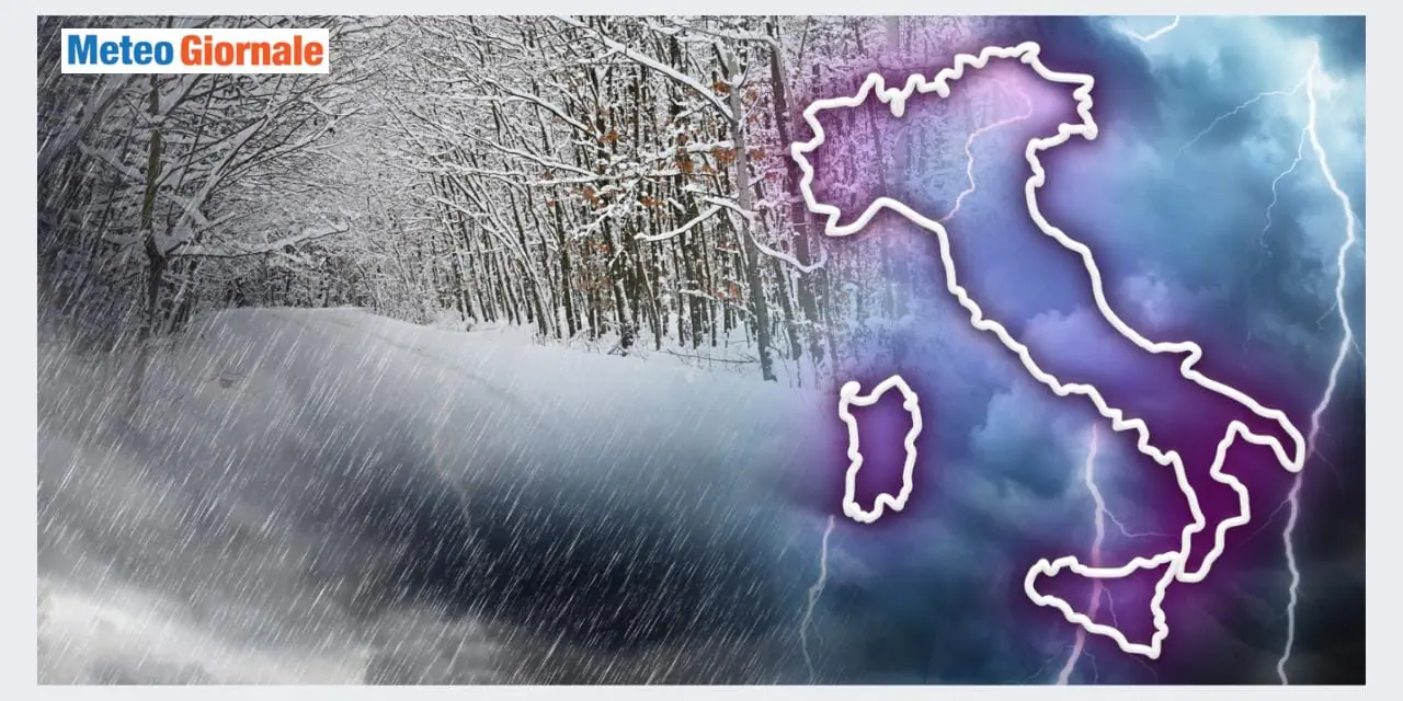 Cambia tutto con ritorno di freddo e neve