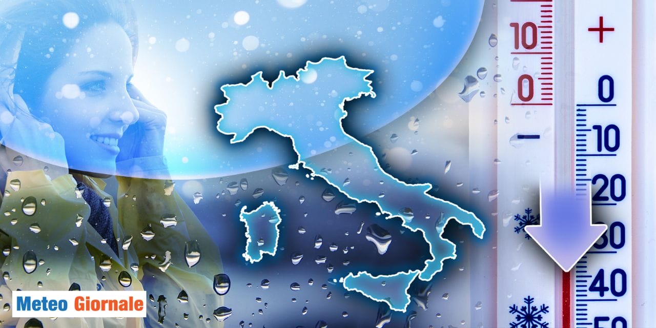 Meteo prossima settimana: si annuncia un cambiamento, pioggia e neve in arrivo