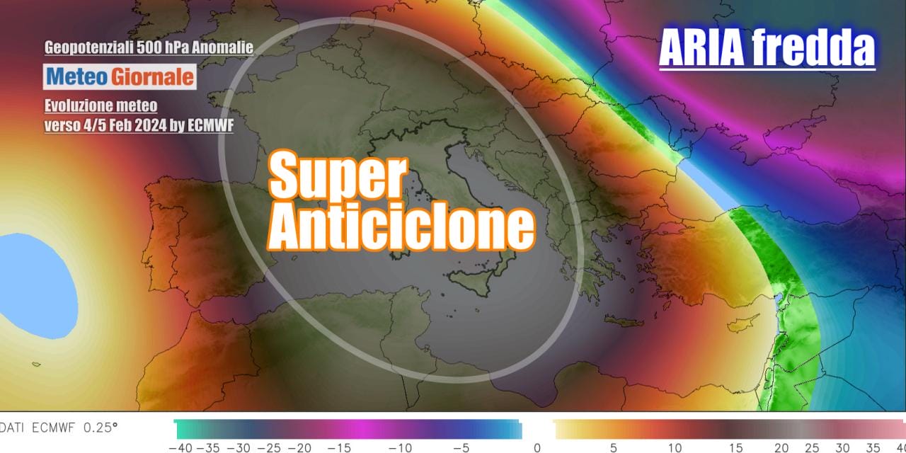 Meteo: fase acuta dell’Anticiclone, arriva colpo di coda del caldo anomalo