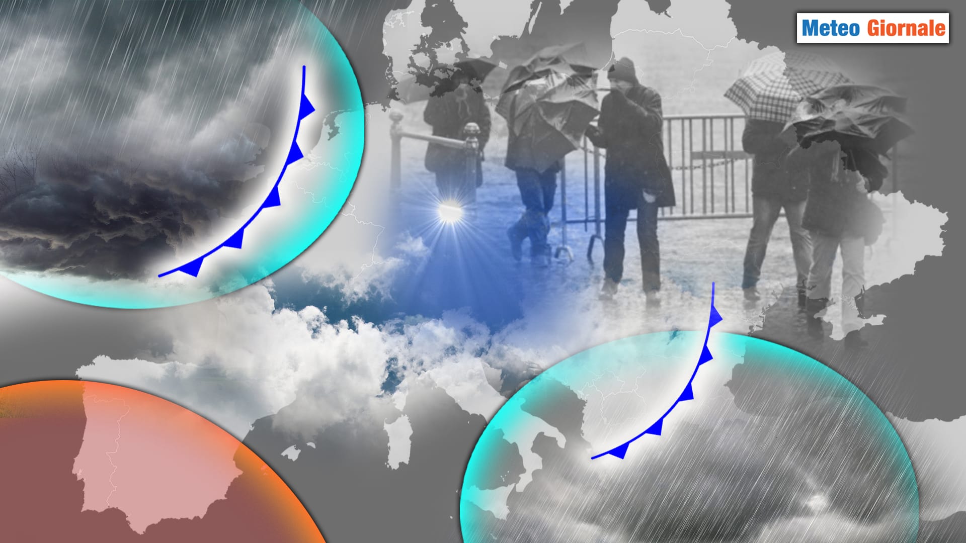 METEO 15 giorni, altre ondate di maltempo
