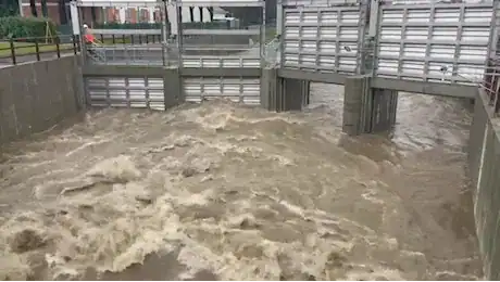 Allerta meteo, la vasca anti-Seveso salva Milano per la prima volta