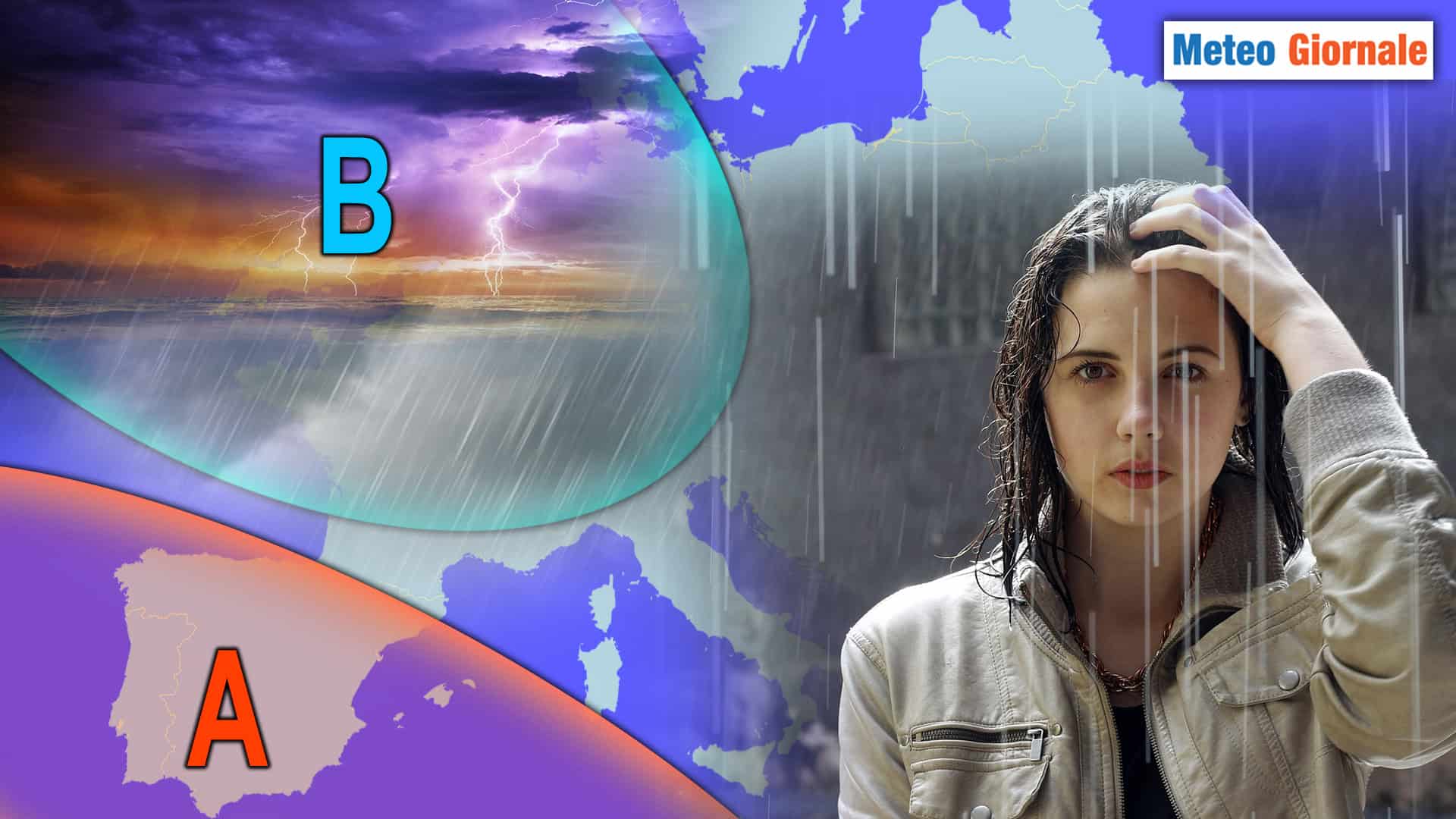 Tempesta METEO scatenata dal Nord Atlantico