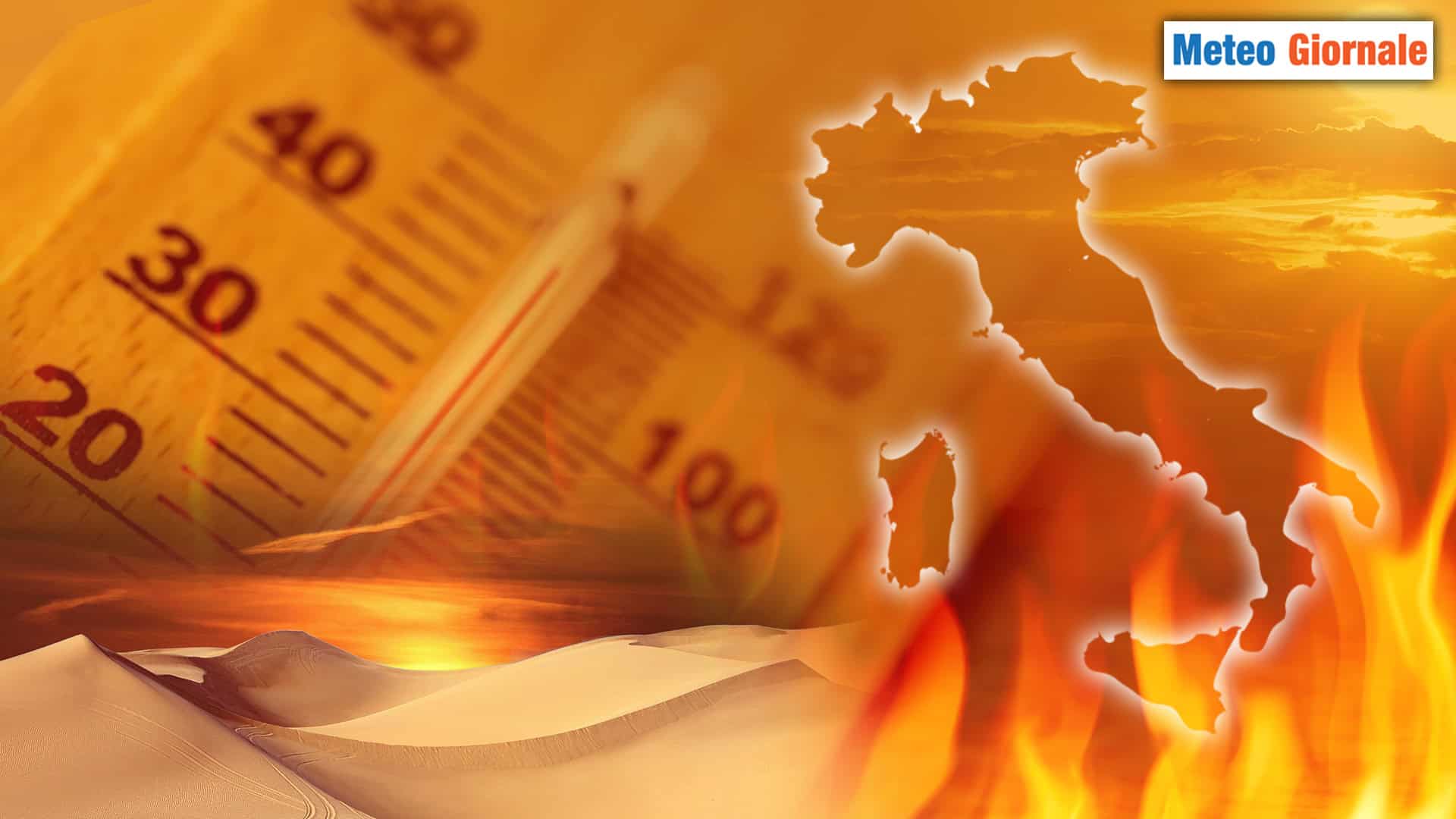 Il CALDO del meteo anomalo africano che "brucia" l'Italia