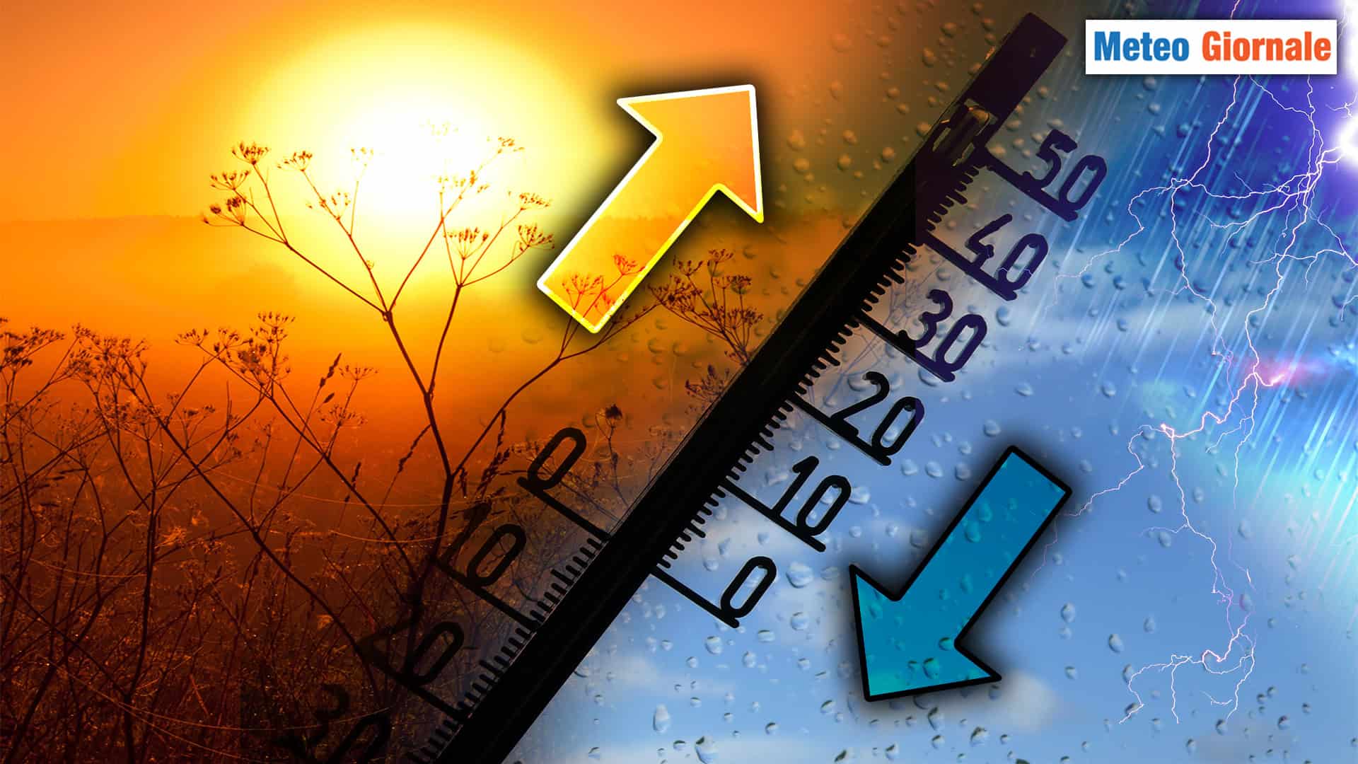 Furiosi sbalzi termici, che si tradurranno in METEO furioso