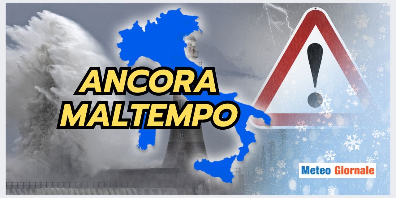 Meteo: maltempo continuo, a quando una pausa?