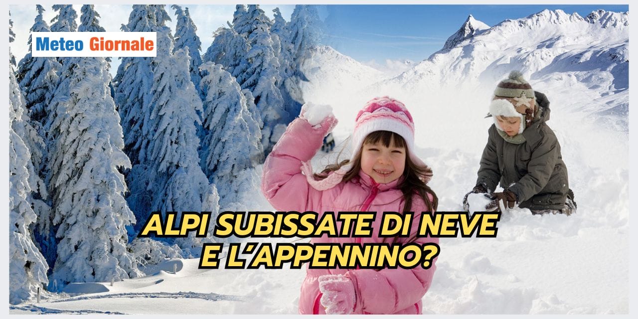 Meteo: NEVE ESTREMA sulle Alpi ma non in Appennino