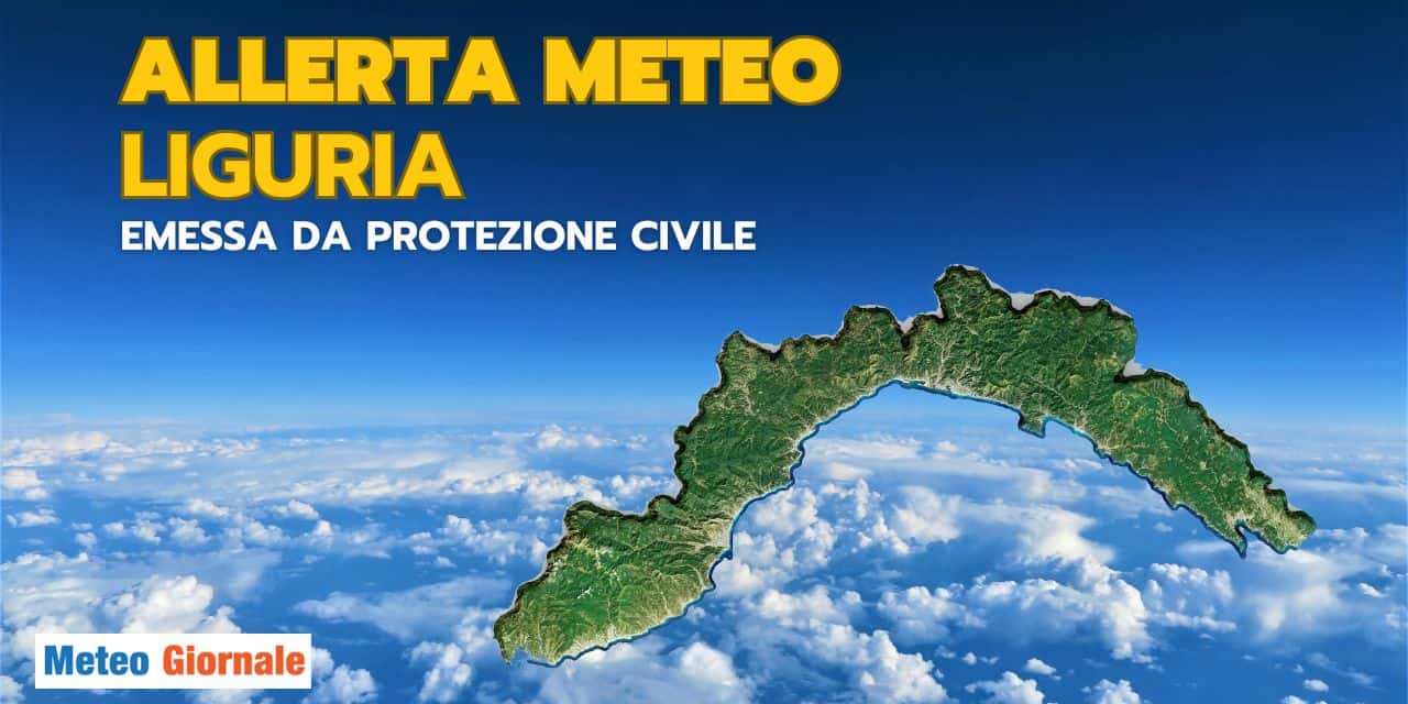 Allerta meteo in Liguria