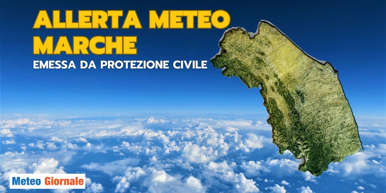 Allerta meteo nelle Marche per temporali e calo temperature