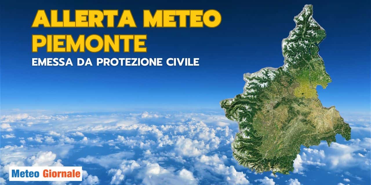 Allerta meteo in Piemonte: codice arancione per valanghe e giallo per rischio idrogeologico