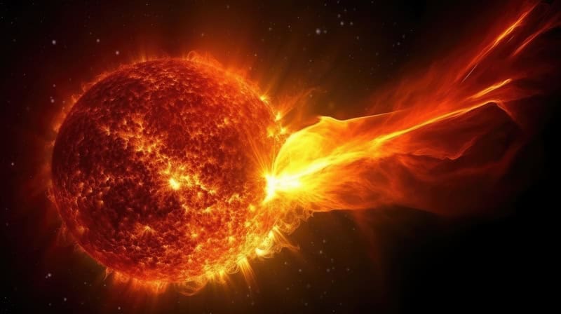 Forte eruzione di un brillamento solare M6.1 dalla regione 3615