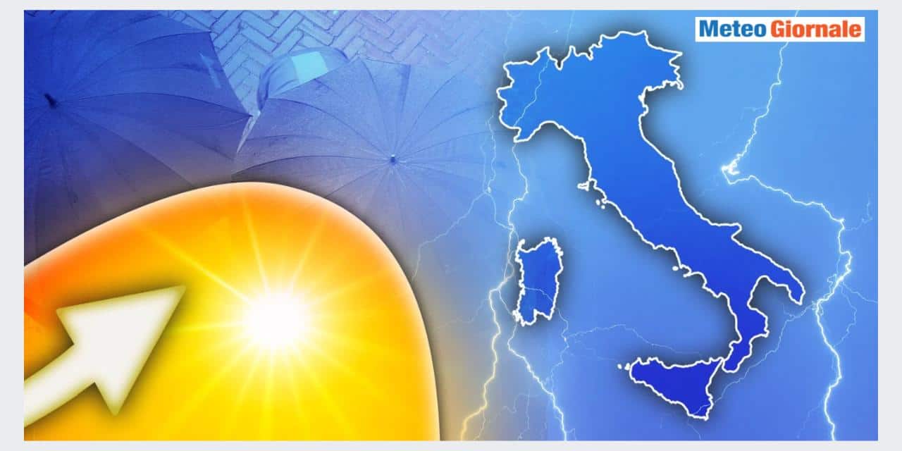 Meteo: dal maltempo al caldo dal Sahara