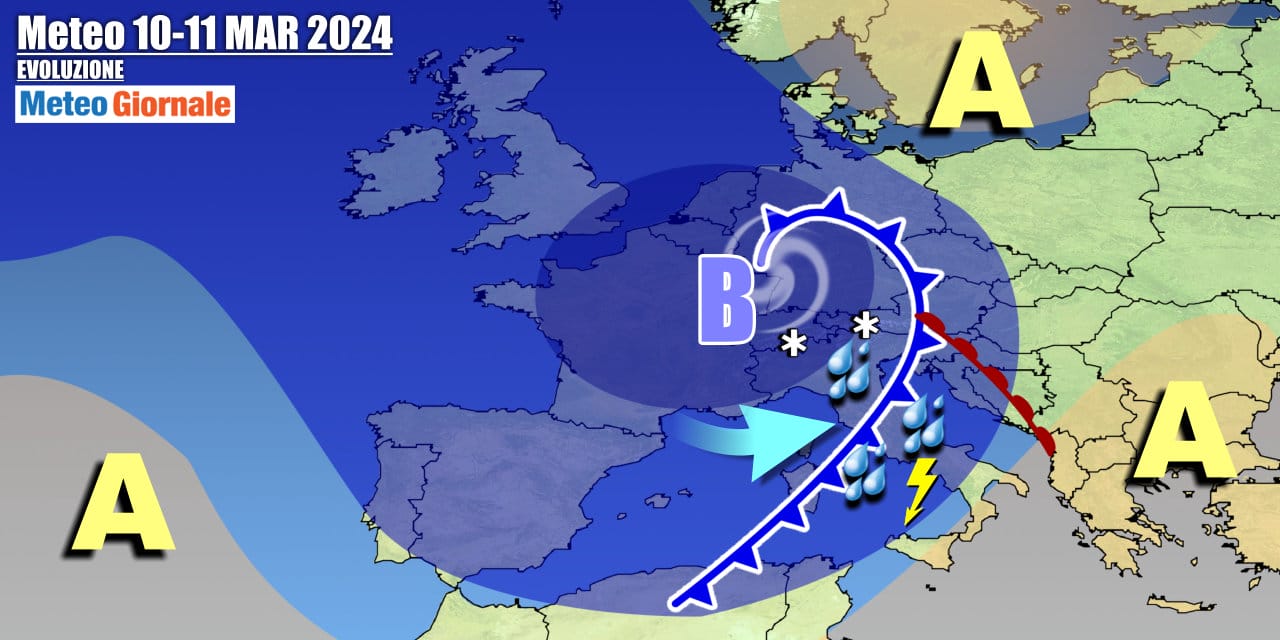 Meteo Italia: weekend di maltempo con anche tanta neve, poi grosse novità