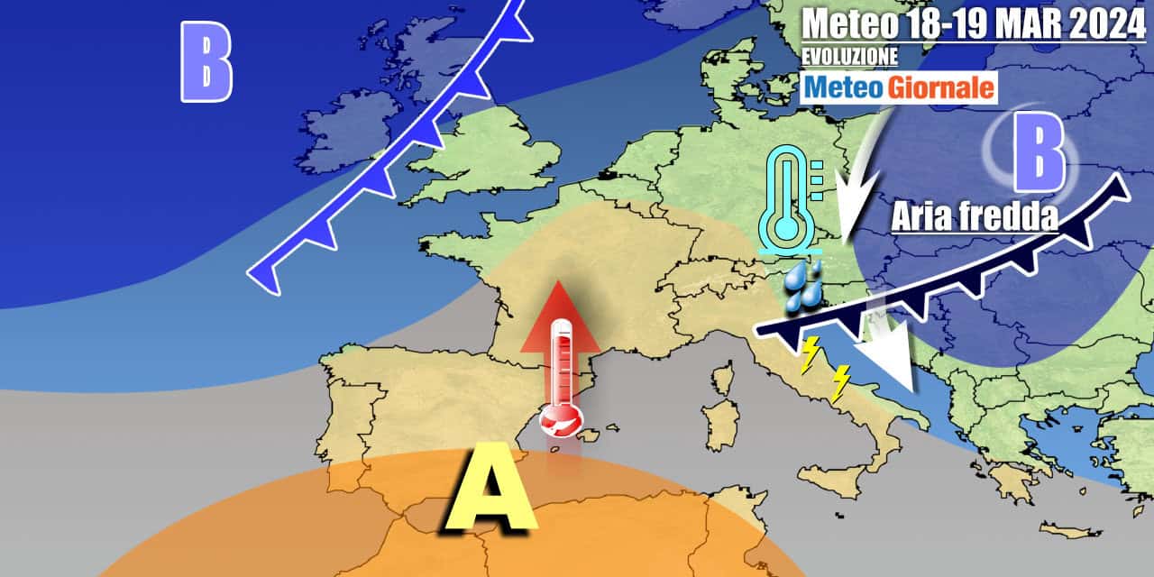 Meteo Italia: nuovo fronte ad inizio settimana, poi più anticiclone