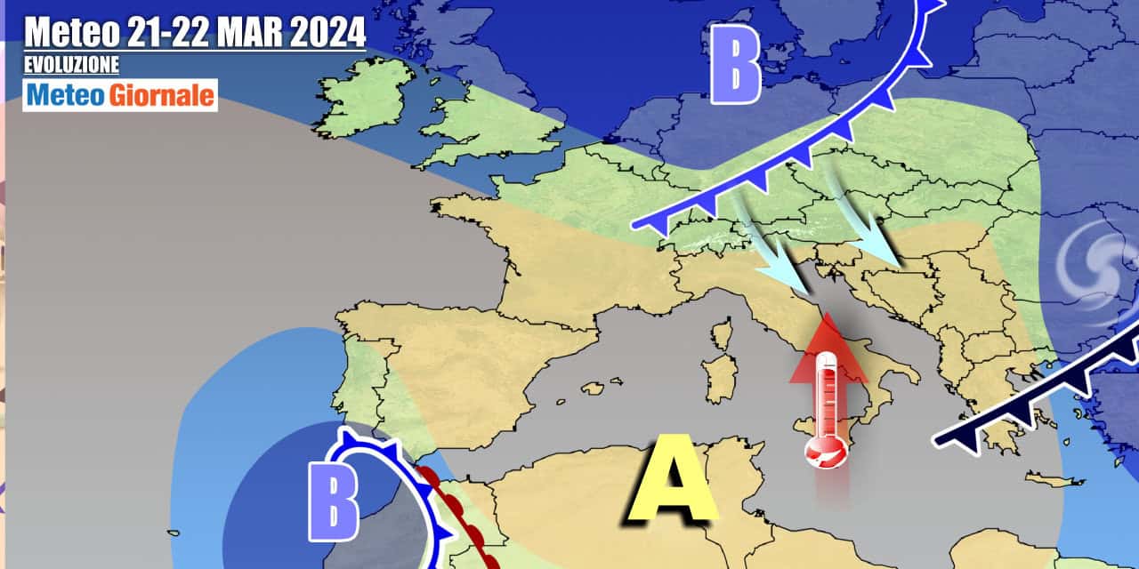 Meteo Italia: l’Anticiclone non durerà, si prepara un weekend turbolento