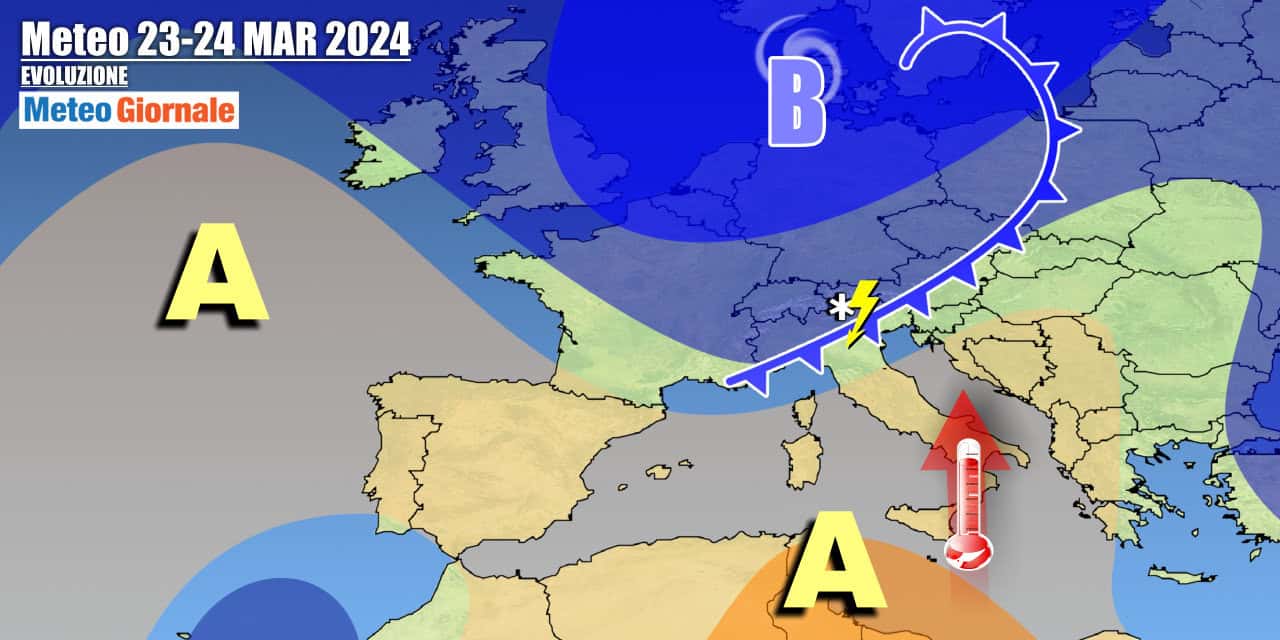Meteo Italia: primo fronte in arrivo e nel weekend inizia la svolta