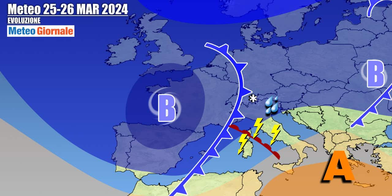 Meteo Italia: maltempo in arrivo, ecco come sarà la settimana di Pasqua
