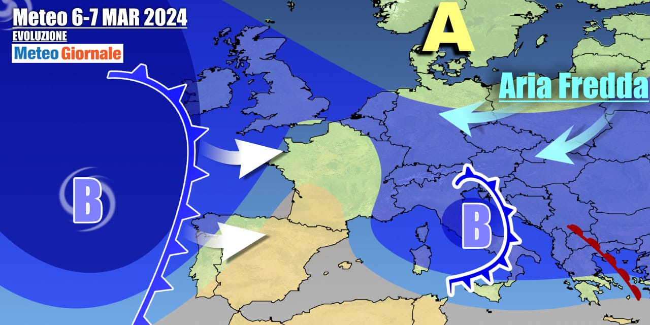 Meteo Italia: pioggia e neve, tutta la settimana si annuncia turbolenta
