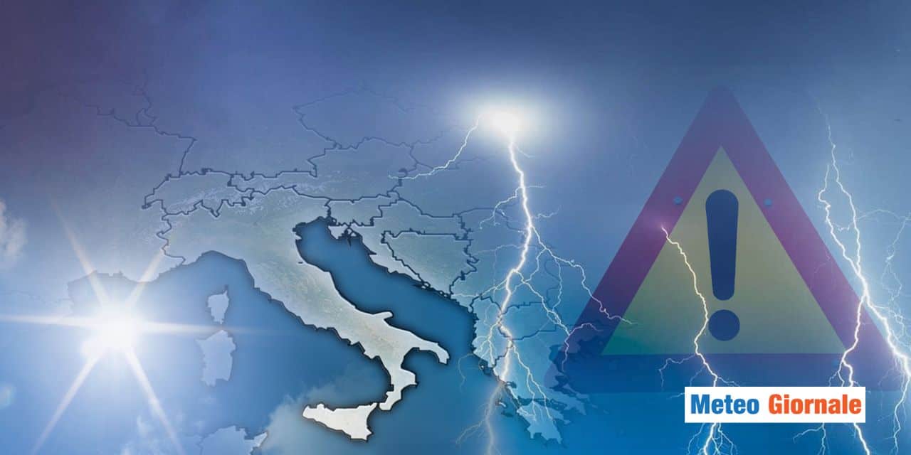 Meteo: allerta temporali e piogge nel pieno delle feste, ecco dove