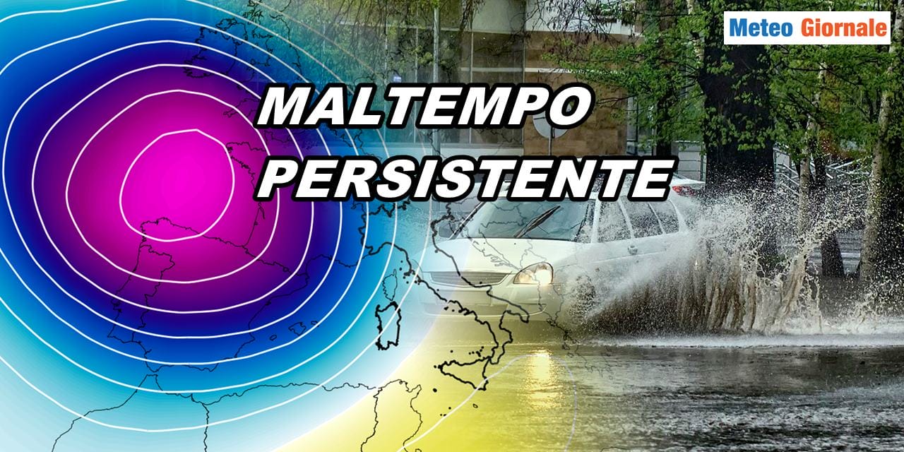 Meteo: Maltempo persistente sull'Italia sino a quando?
