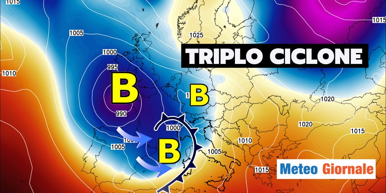 Meteo: triplo ciclone su mezza Europa, week-end shock anche in Italia