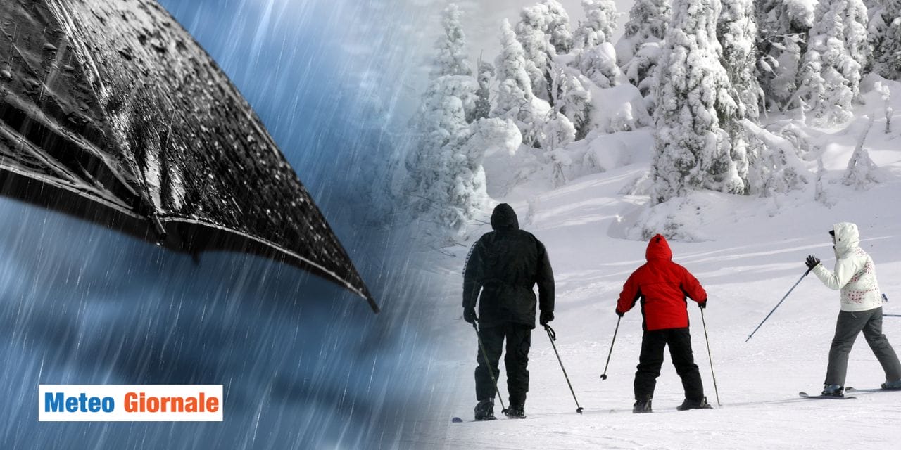 Meteo: maltempo persistente nel weekend, badilate di neve sulle Alpi