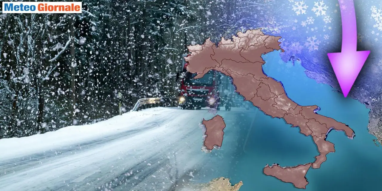 Forti nevicate nel weekend