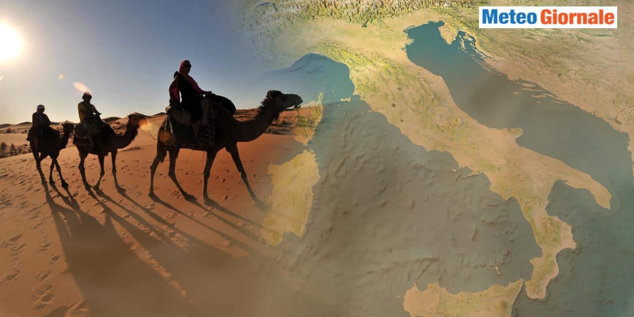 Meteo: clou del maltempo e grosso carico di sabbia dal deserto verso Italia