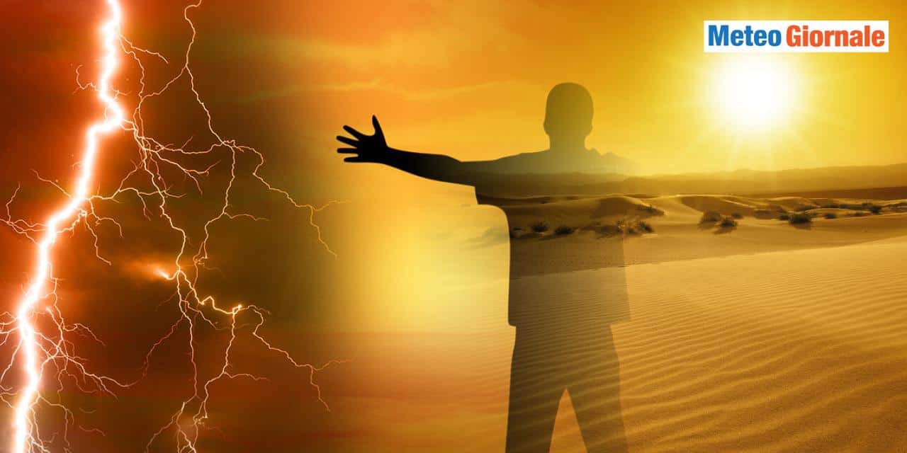 Meteo: l’Italia spaccata nel weekend, tra nubifragi e caldo fuori stagione