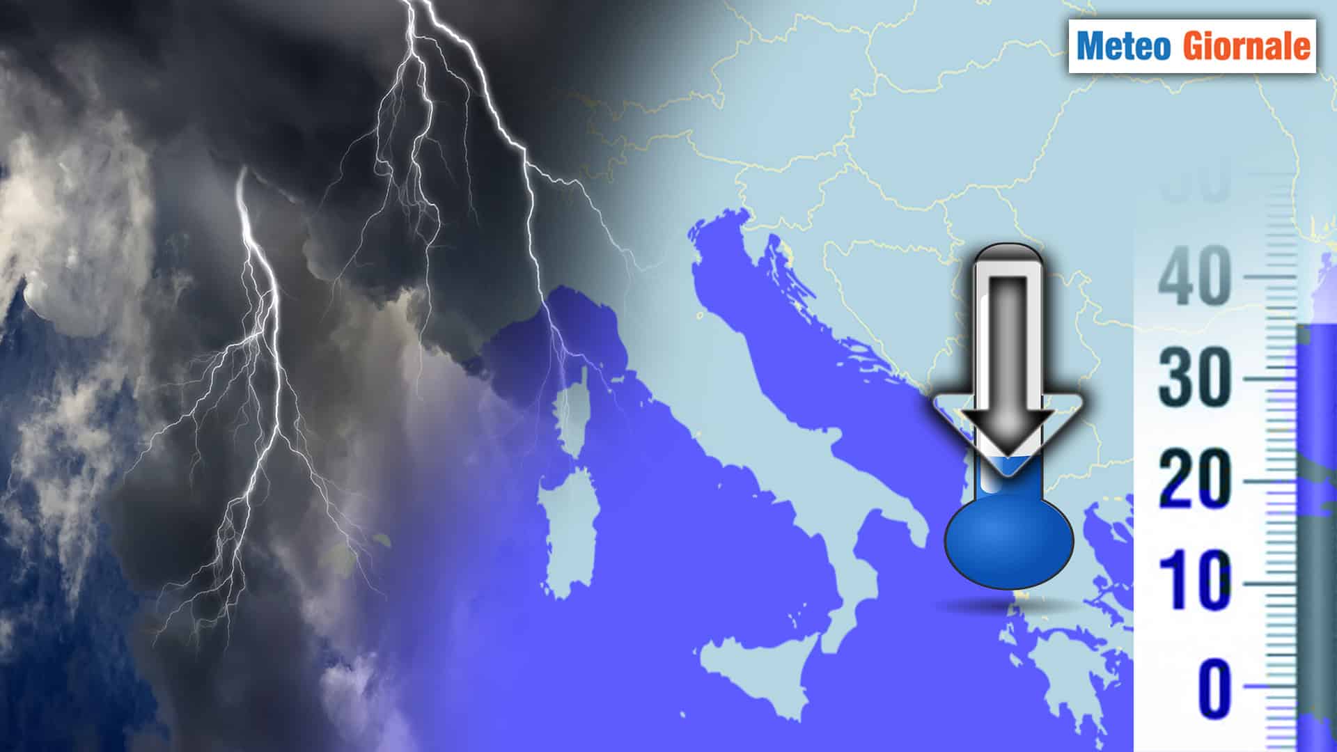 Meteo: Temperature, Lunedì con 30°C, poi Caldo Stop con violenti Temporali