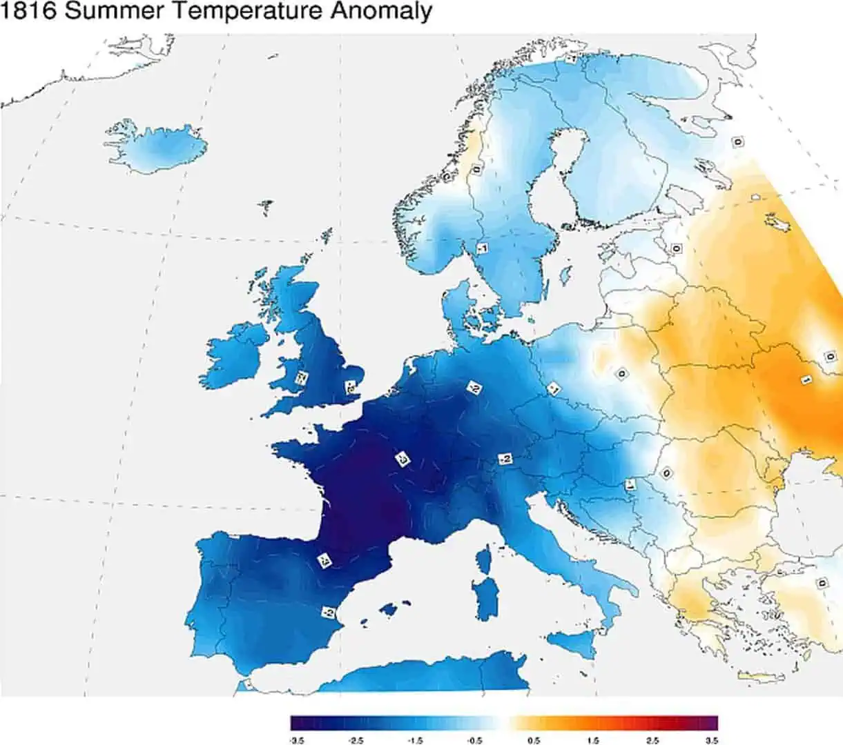 L'anno 1816 col clima estivo alterato