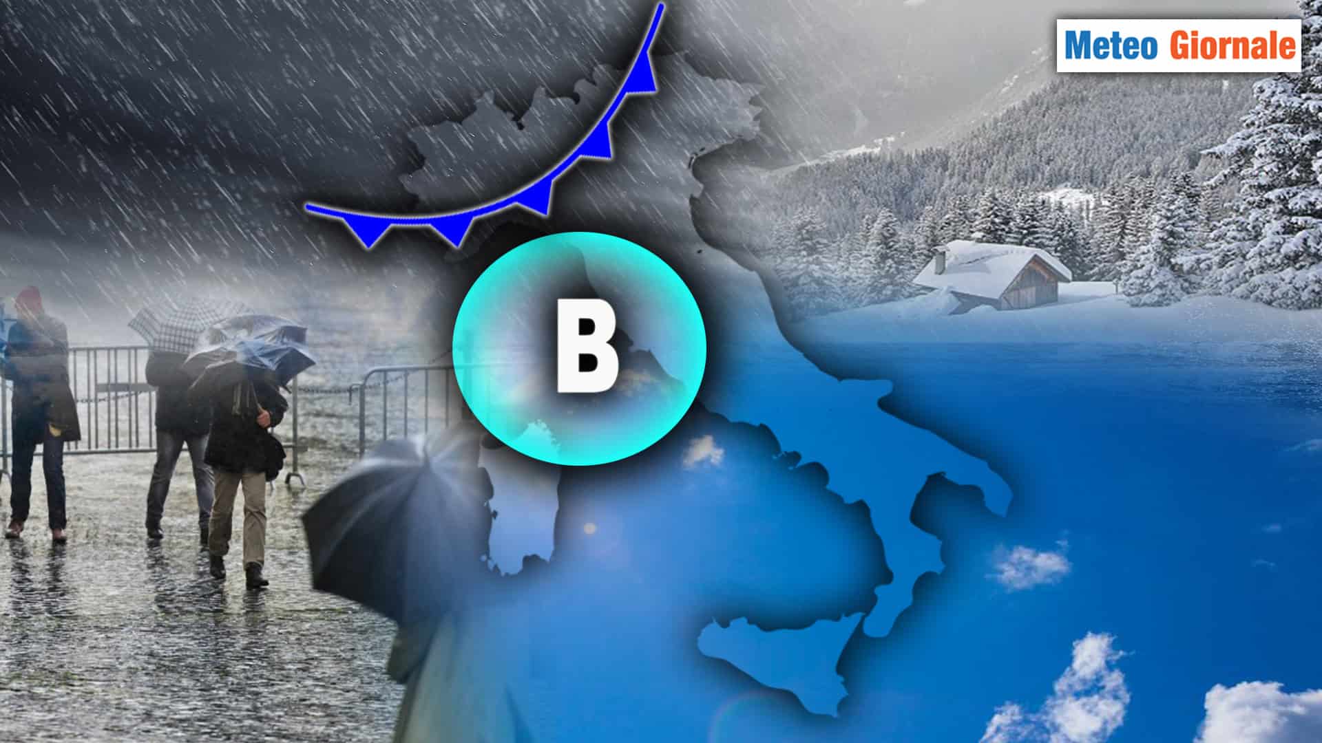 Meteo: Prossime ore, brevissima pausa. Poi di nuovo Freddo Maltempo