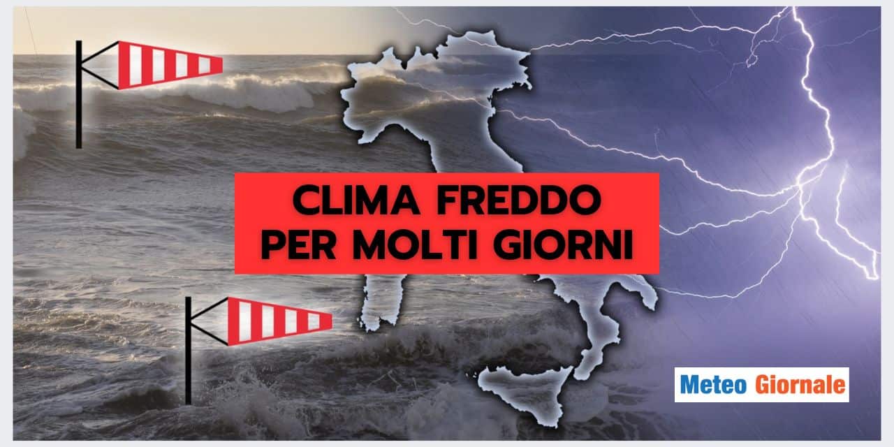 Meteo: addio caldo per MOLTI GIORNI