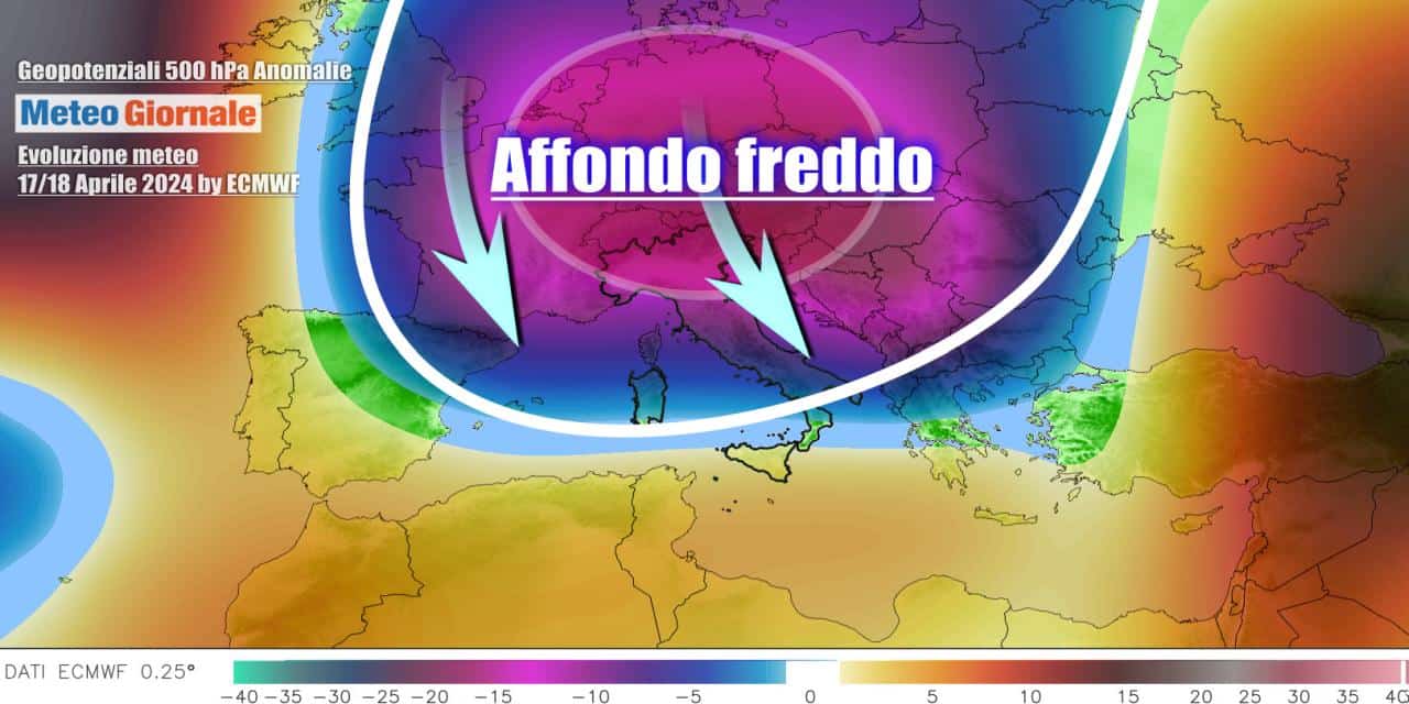 Meteo: Aprile stravolto e clamoroso ritorno dell’Inverno dopo metà mese