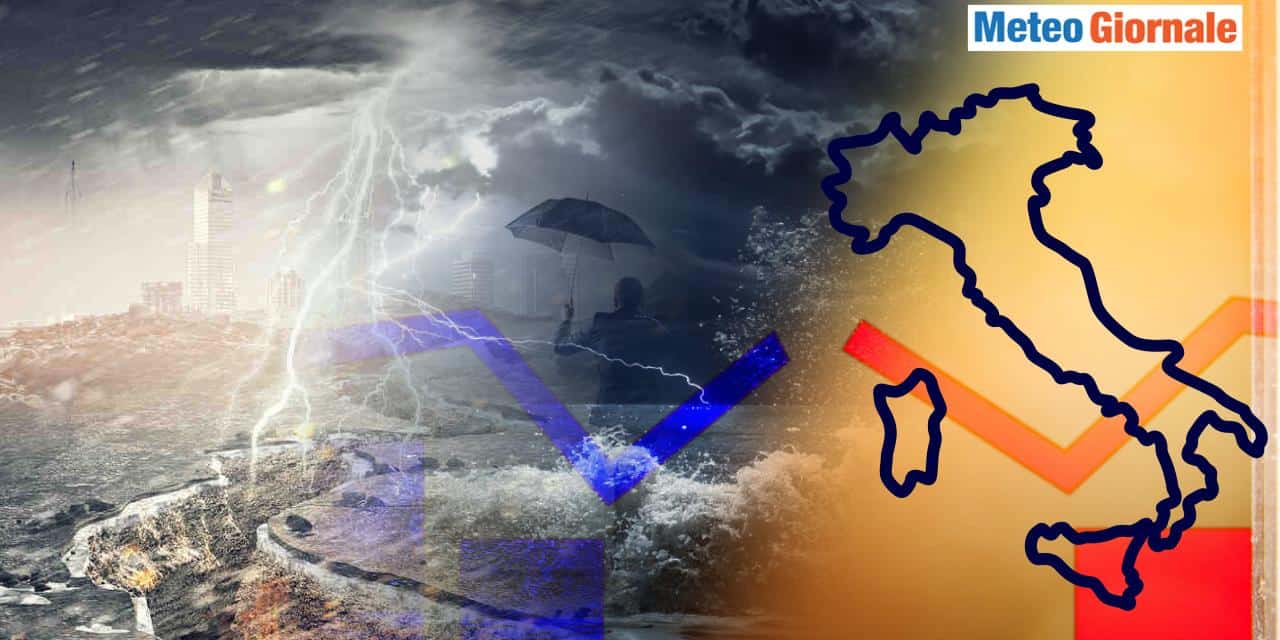 Meteo prossima settimana: violenti temporali e grandine dopo il super caldo
