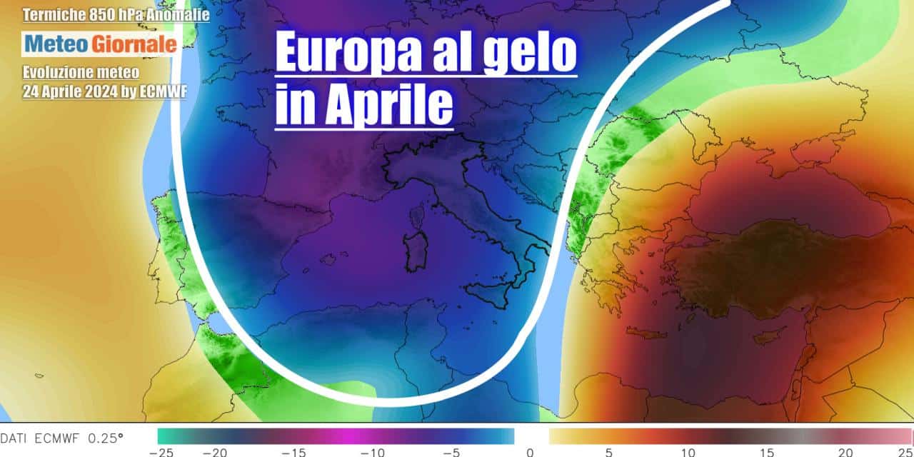 Meteo: tutta l’Europa stretta nella morsa del gelo dopo il caldo anomalo