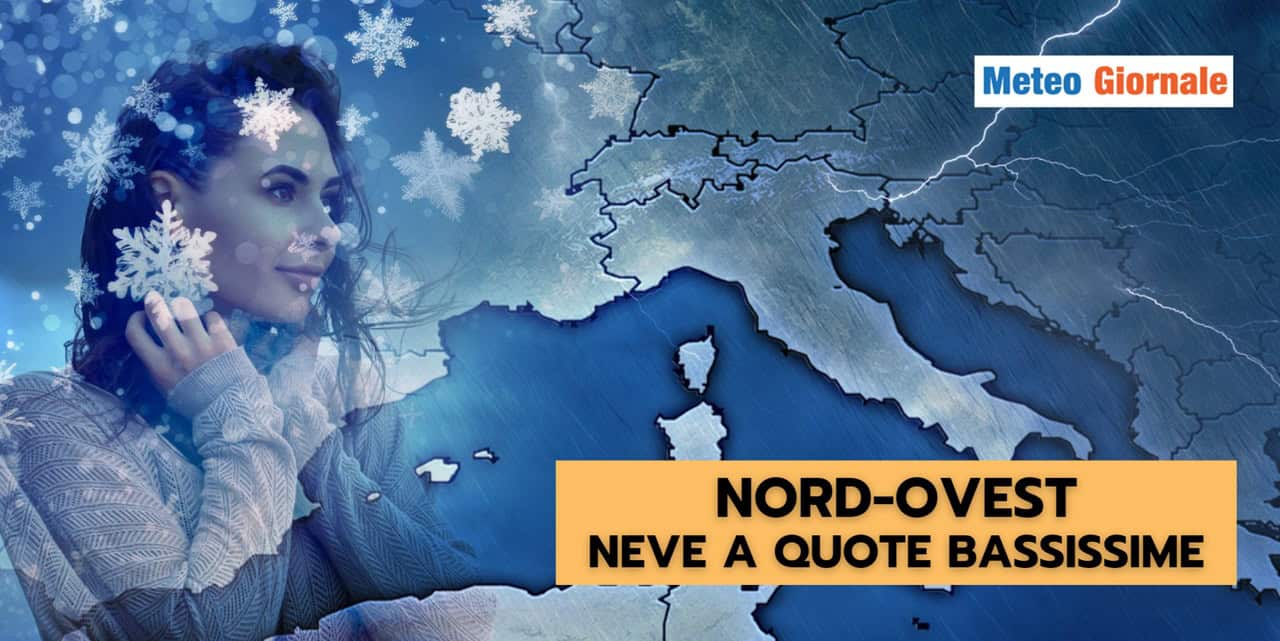 Nord-Ovest: METEO INVERNALE, neve a quote molto basse!