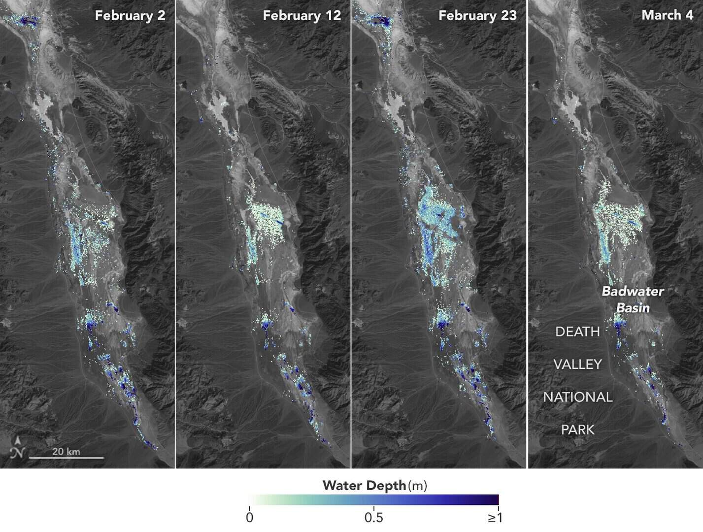 Il lago fantasma nella Valle della Morte sta per scomparire: le ultime immagini della NASA