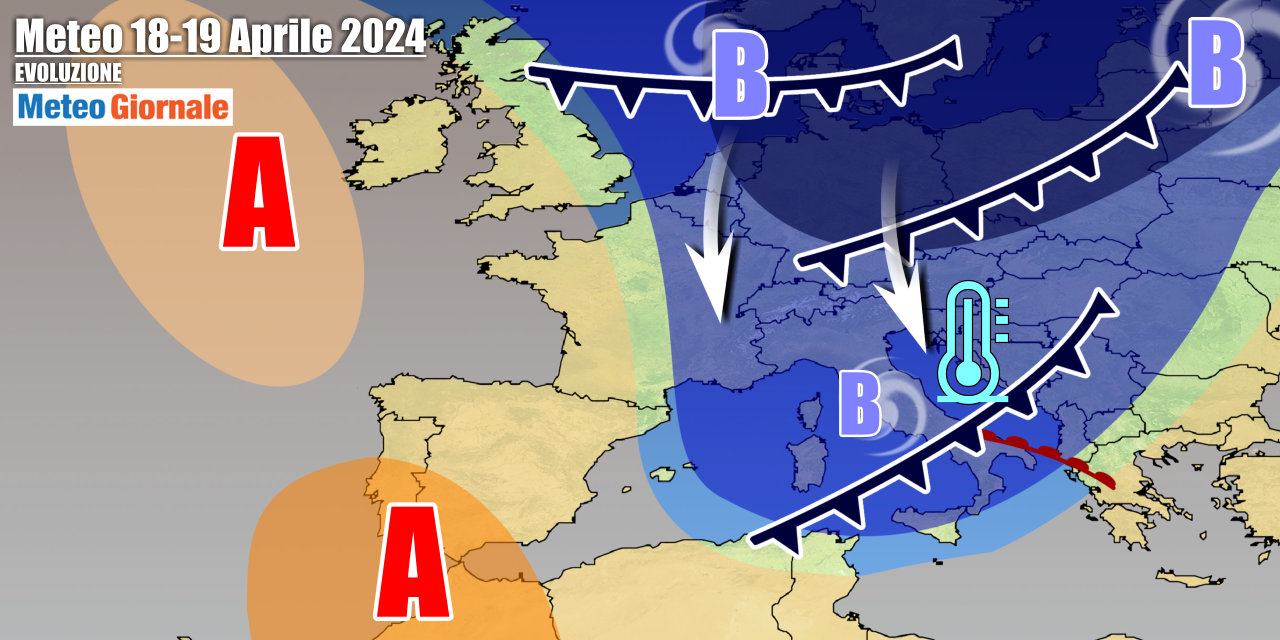 Weather Italy: End to the Heat, Complete Upheaval. Duration of Cold and Bad Weather thumbnail