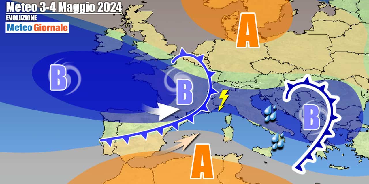 Meteo Italia: avvio di Maggio a suon di temporali, ma cambia nel weekend