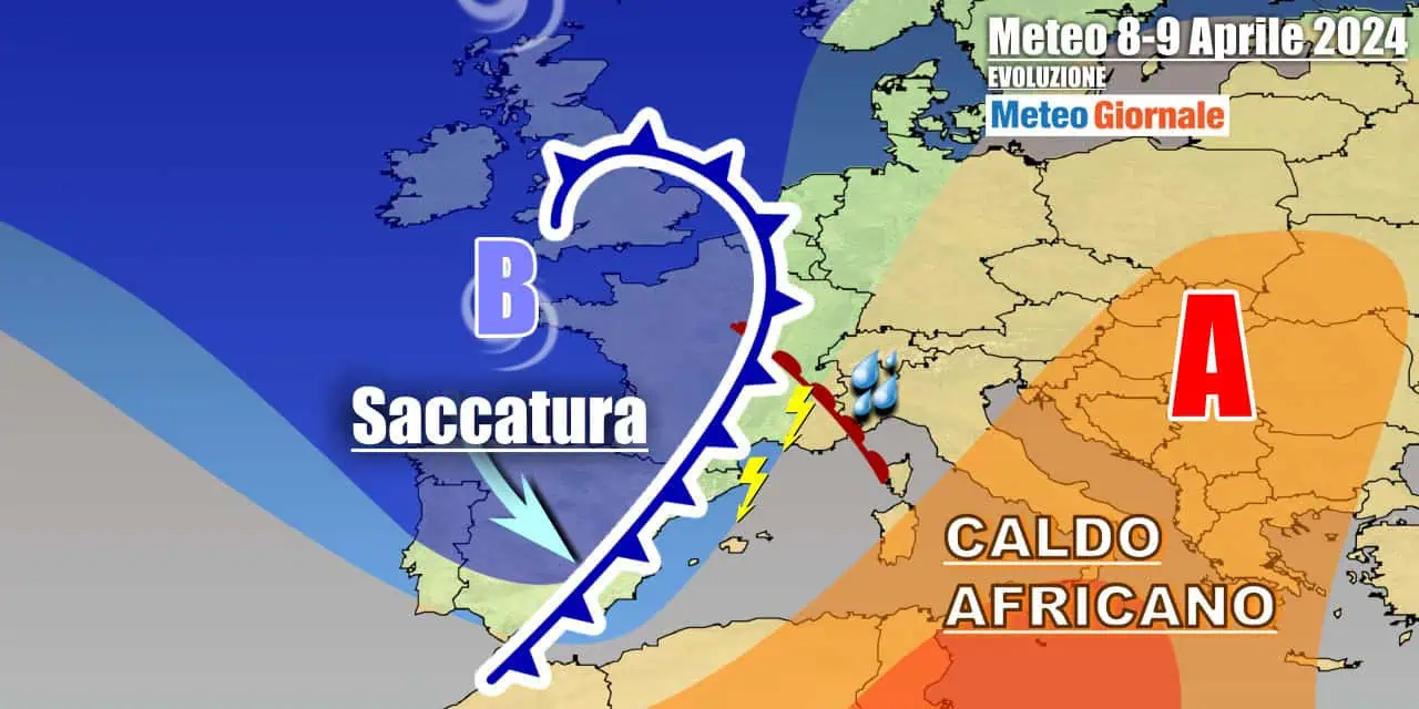 L'Anticiclone africano inizierà a mollare la presa