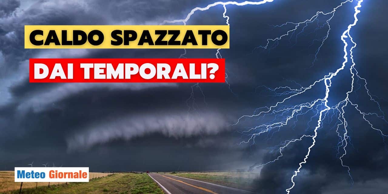Meteo: è già allerta violenti temporali dopo il caldo africano