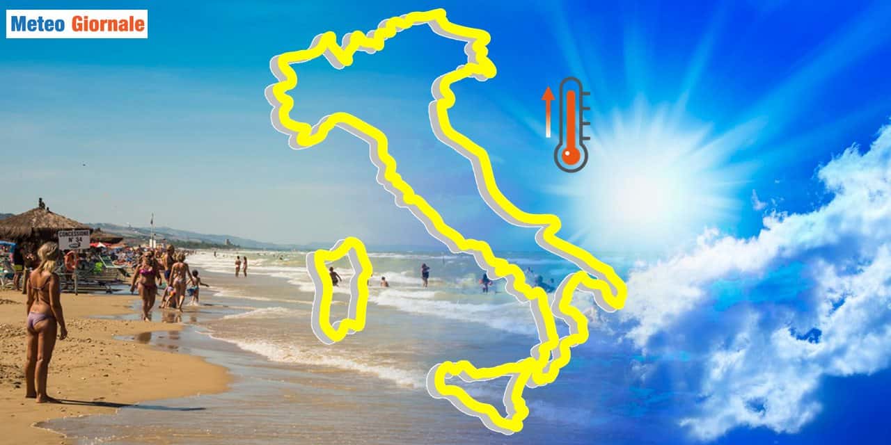 Meteo: alta pressione sub-tropicale infiammerà il weekend