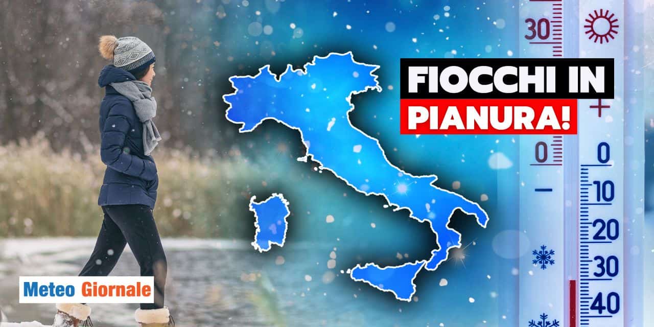 Meteo: tra poche ore la neve a bassa quota, vi sveliamo dove