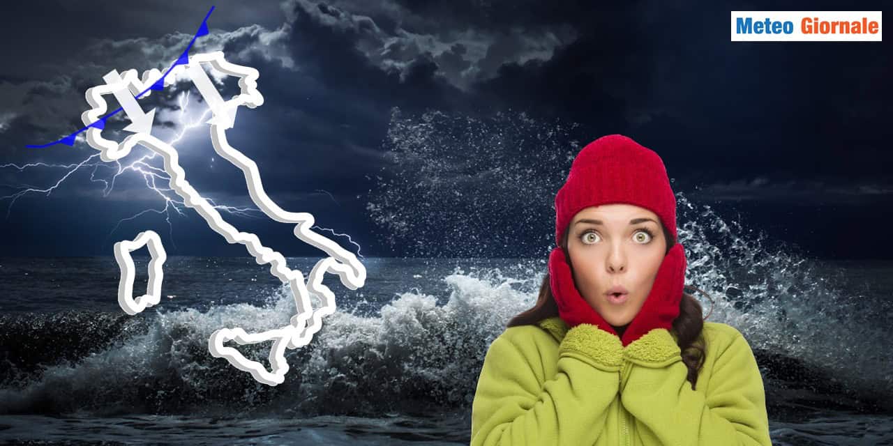 Previsioni meteo: maltempo confermato la prossima settimana, torna anche il freddo