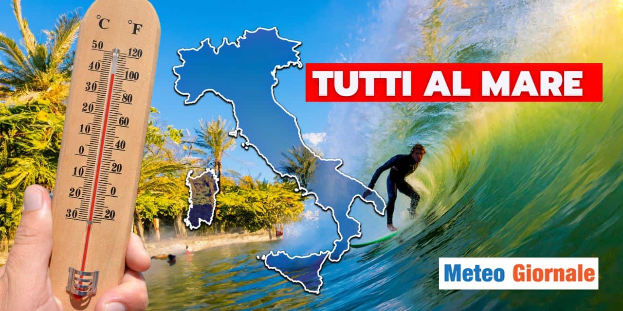 Meteo: tutti al mare nel week-end, temperature folli per Aprile