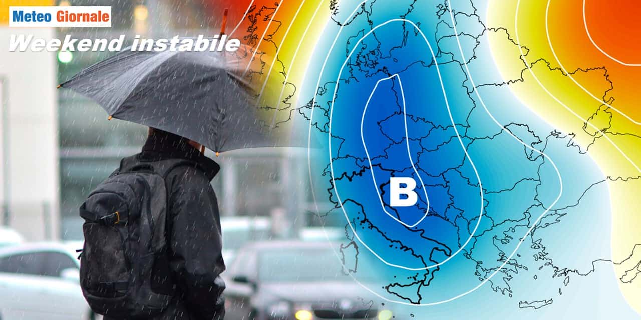 Meteo: maltempo e freddo incombono sul weekend